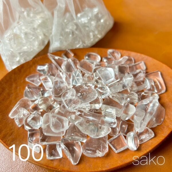 【高品質水晶のさざれ｜１００ｇ】浄化・良縁・運気安定